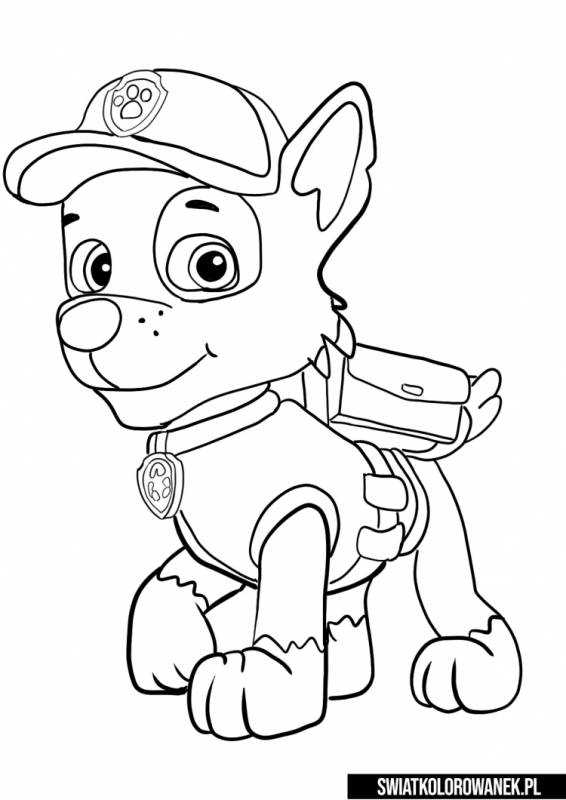 Раскраски Щенячий патруль Скай мега щенки