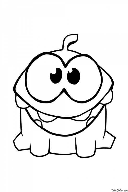 Раскраска с ам Нямом