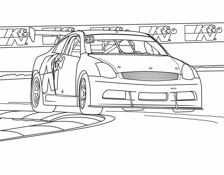 Раскраска машина Инфинити