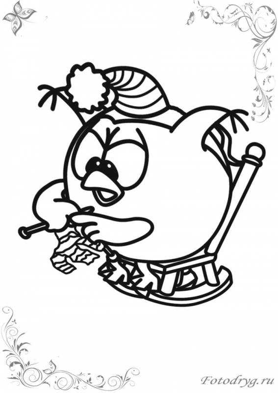 Раскраска Смешарики Люсьен