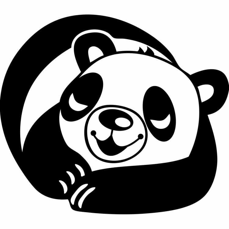 Раскраска Панда
