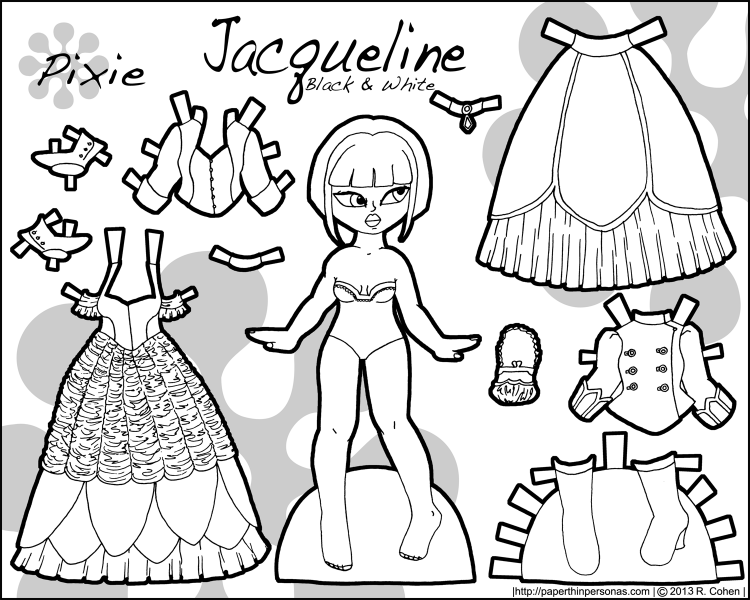 Макет девушки для рисования одежды