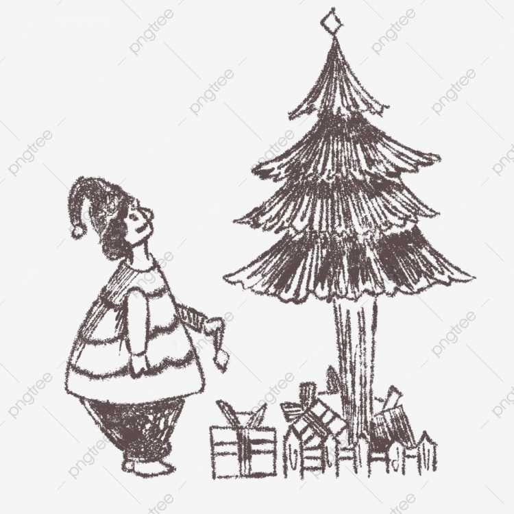 Раскраска к новому году для малышей