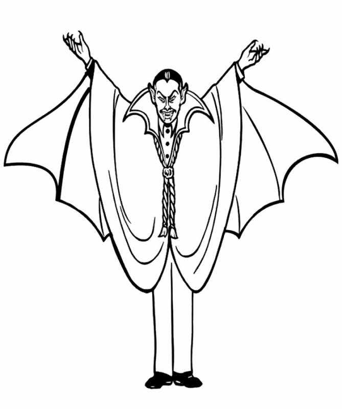 Раскраска вампир