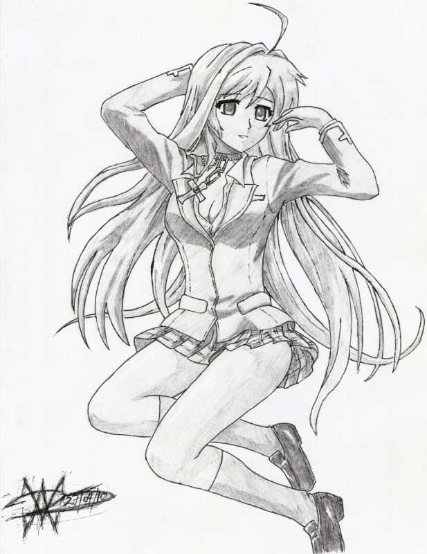 Зарисовки Наброски аниме