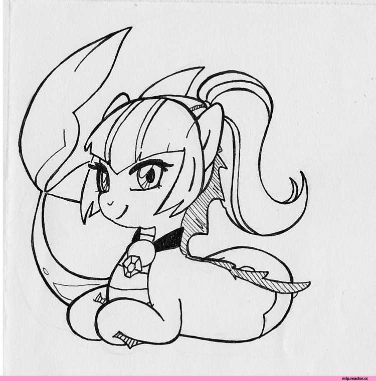 Соната пони раскраска