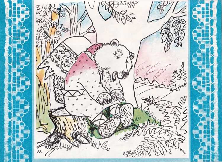 Книжка раскраска Маша и медведь