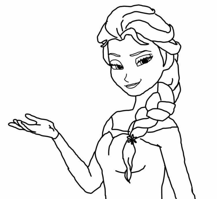 Раскраски для девочек Elsa Anna