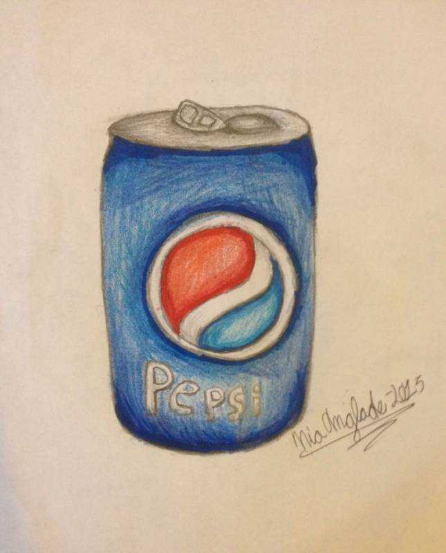 Нарисованная банка пепси
