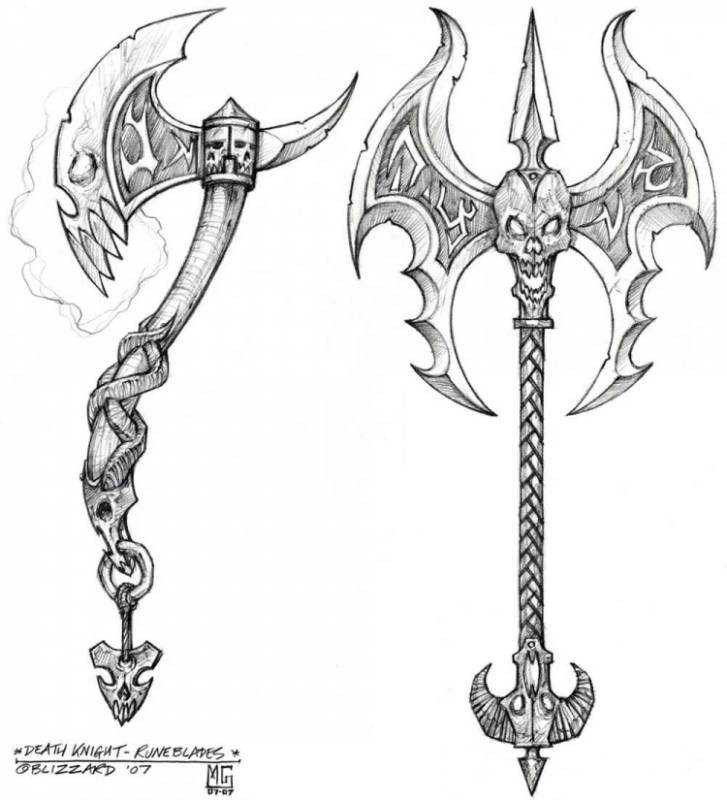 Холодное оружие эскиз