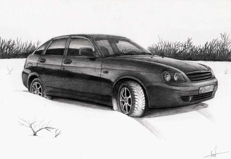 ВАЗ 2110 контур сзади