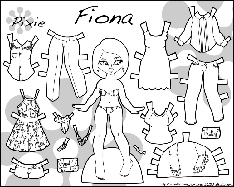 Раскраски одевалки