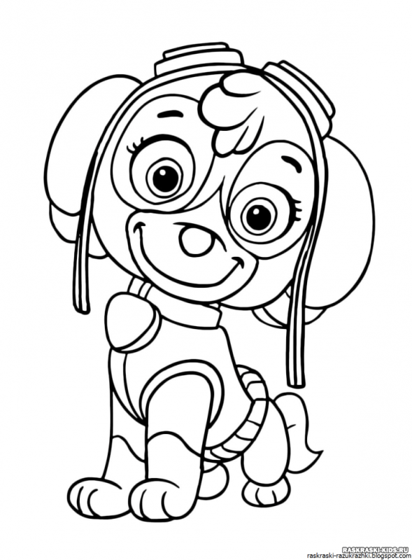 Мега Маршал Щенячий патруль раскраска