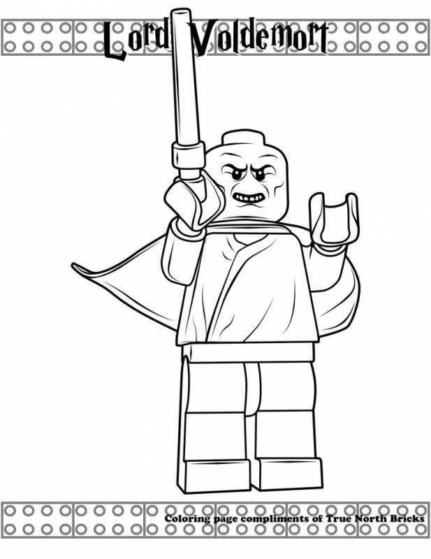 Раскраска лего Гарри Поттер