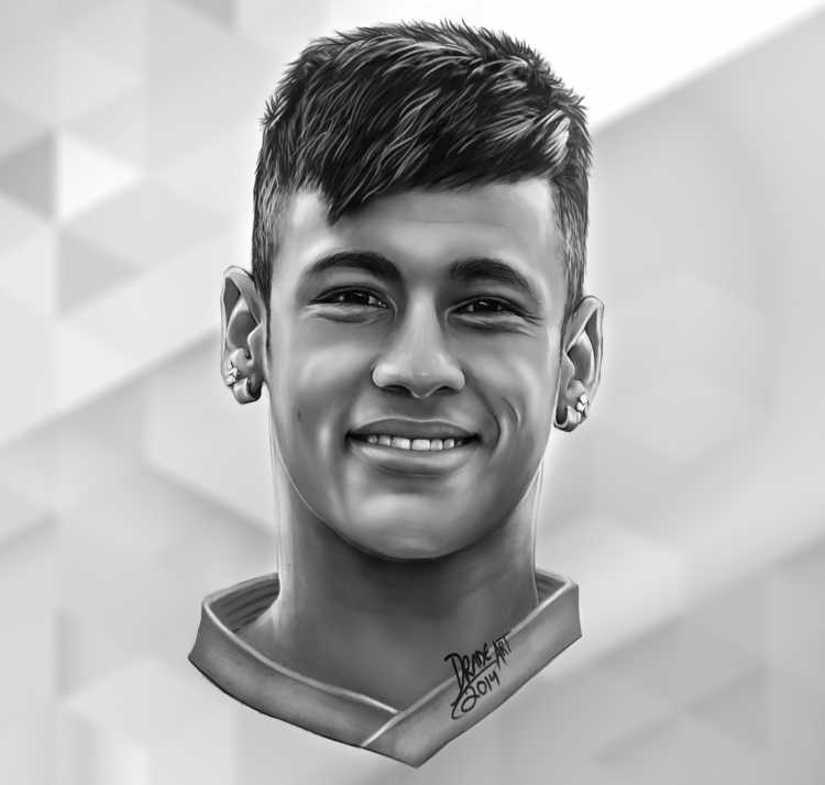 Портрет Криштиану Роналду в черном