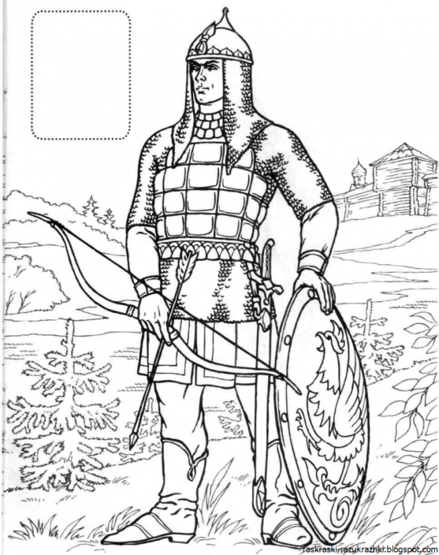 Портрет Александра Невского для детей