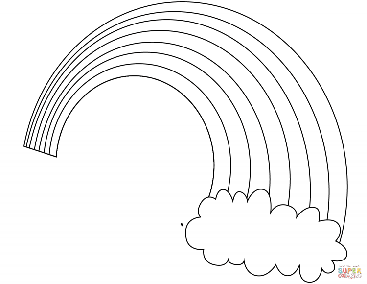 Детские раскраски Радуга
