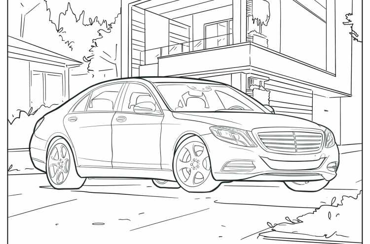 Раскраска Мерседес Майбах