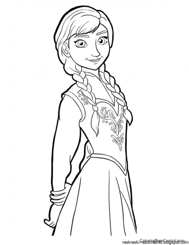 Принцессы Elsa raskraska