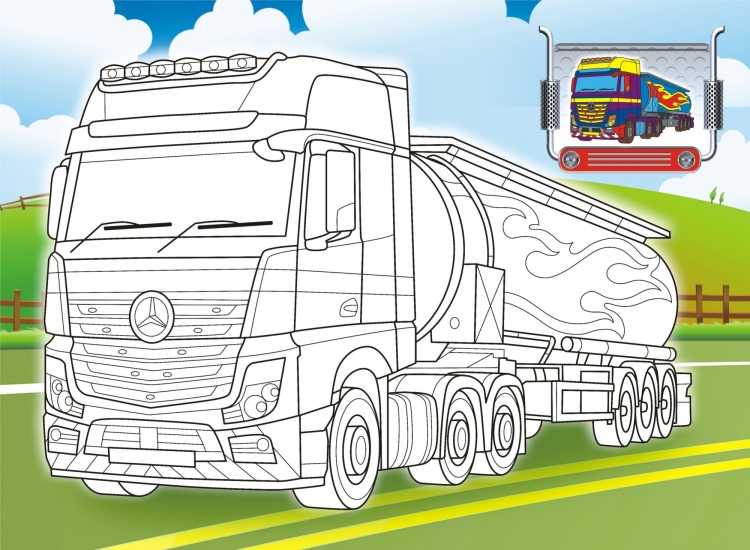 Раскраска грузовик