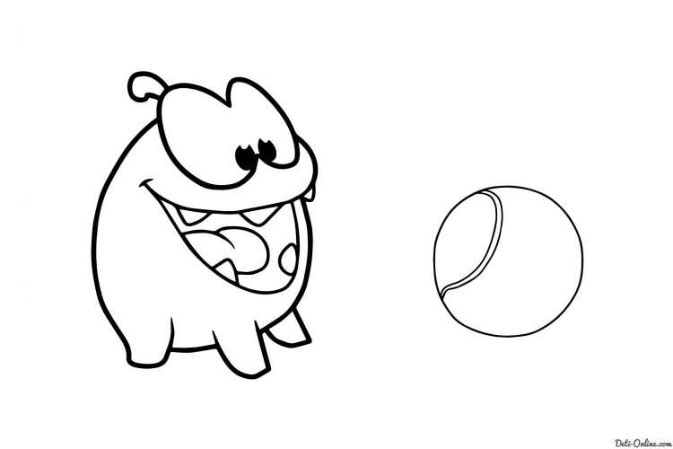 Ням Ням раскраска