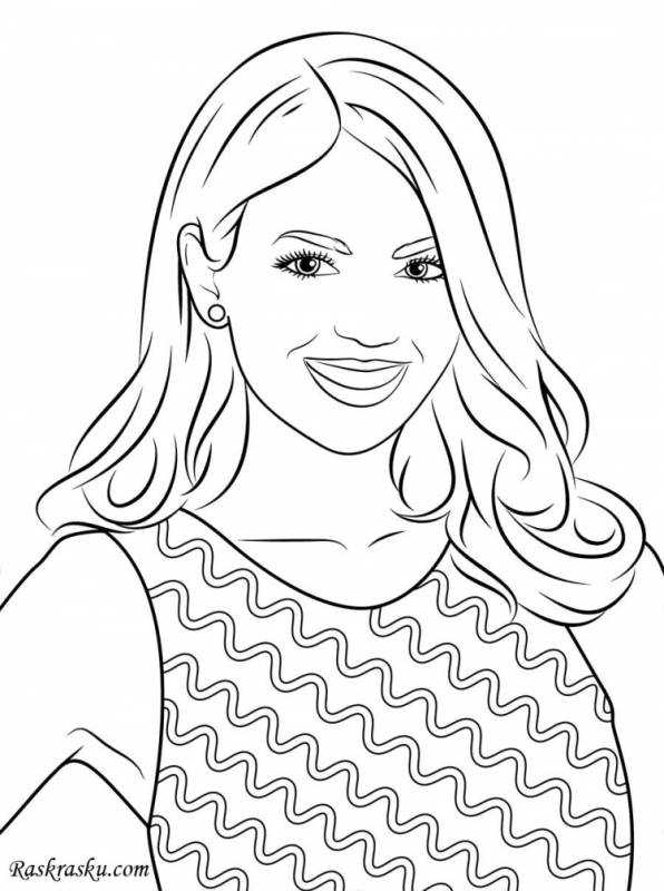 Раскраска дорисуй портрет