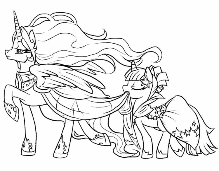 My little Pony раскраска