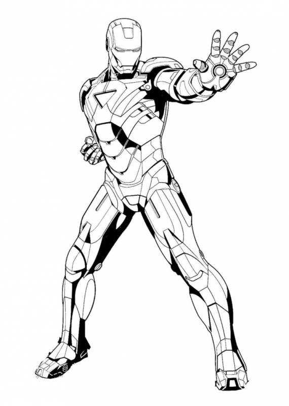 Скетчи Марвел Железный человек