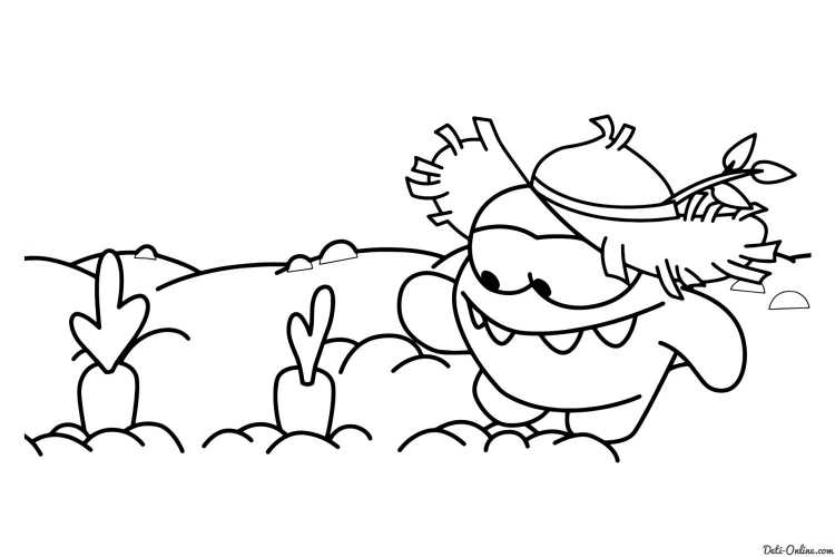 Раскраска с ам Нямом