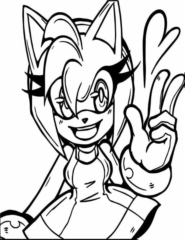 Эми Роуз черно-белое