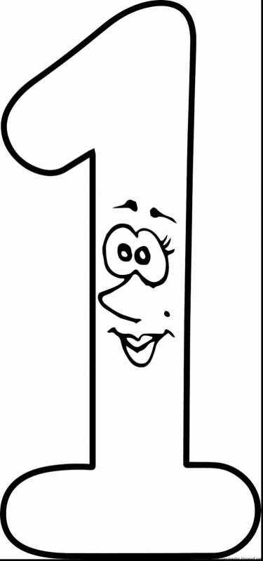 Раскраска цифры