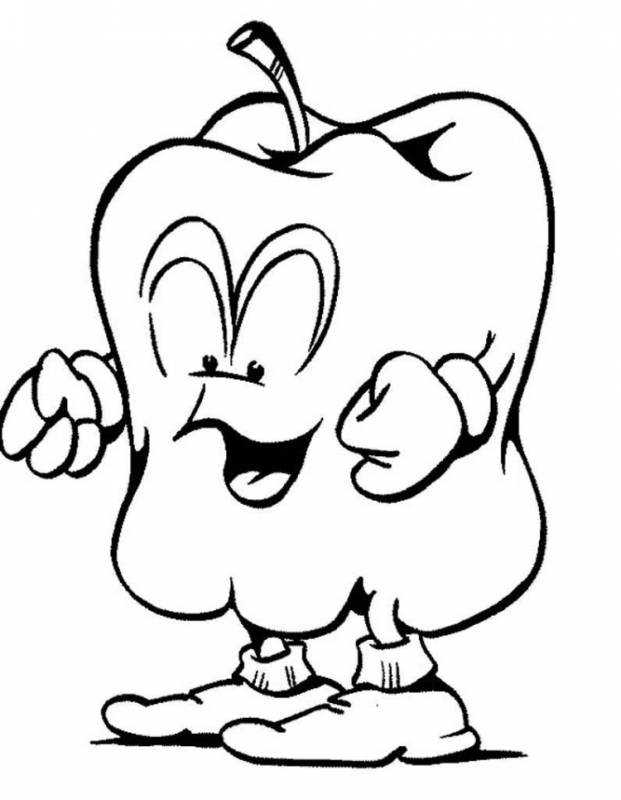 Трафареты овощей и фруктов для вырезания