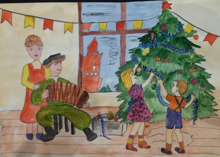 Наряжаем елку раскраска