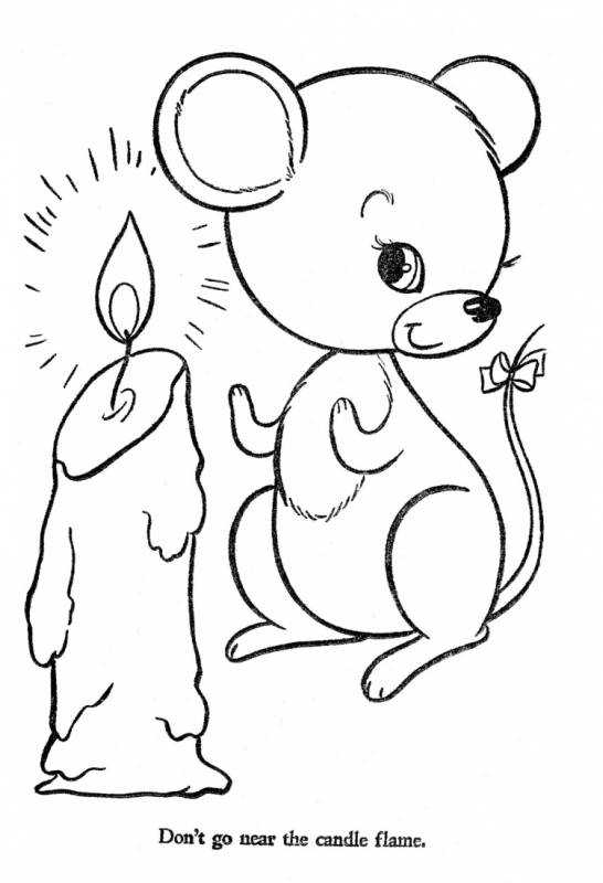 Трафарет мышки