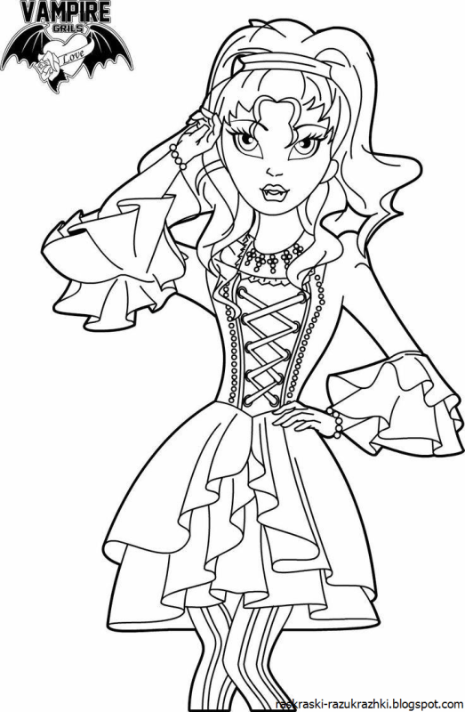 Раскраска монстры на каникулах Денис