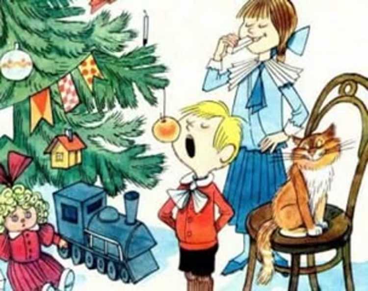 Раскраска к рассказу Зощенко елка