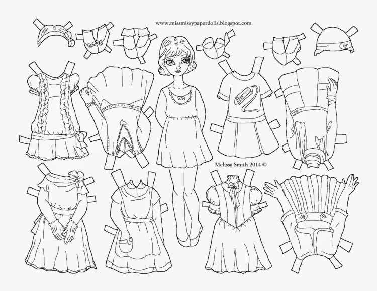 Куклы с одеждой для вырезания