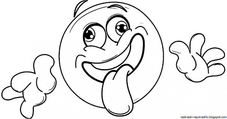 Раскраски для девочек смайлики