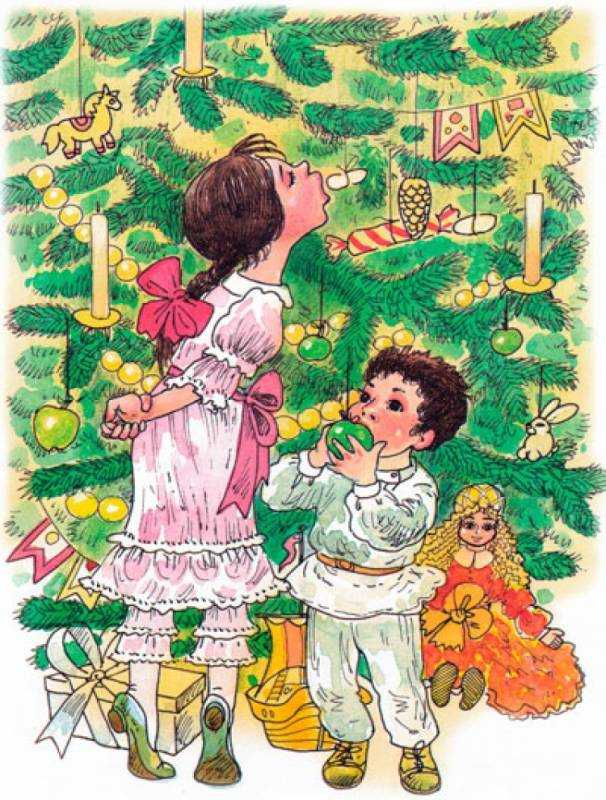 Креативные елки раскраска