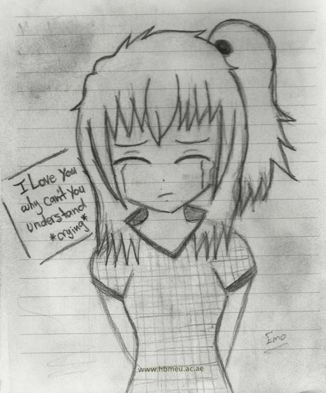 Рисунки для подростков легкие аниме