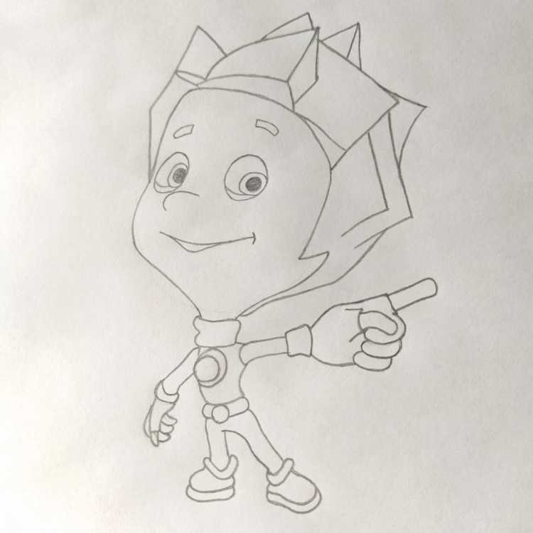 Фиксики Файер разукрашка