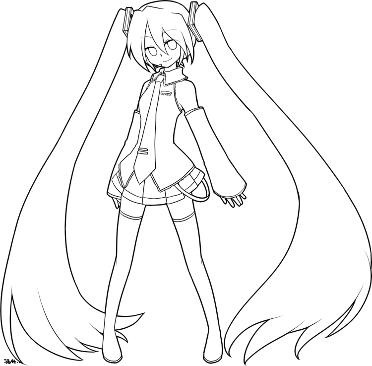 Аниме рисунки средние