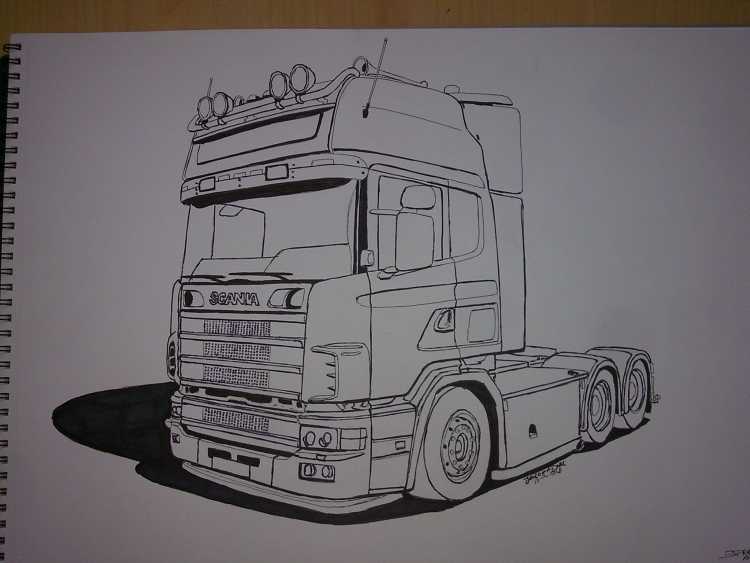 Раскраска Scania