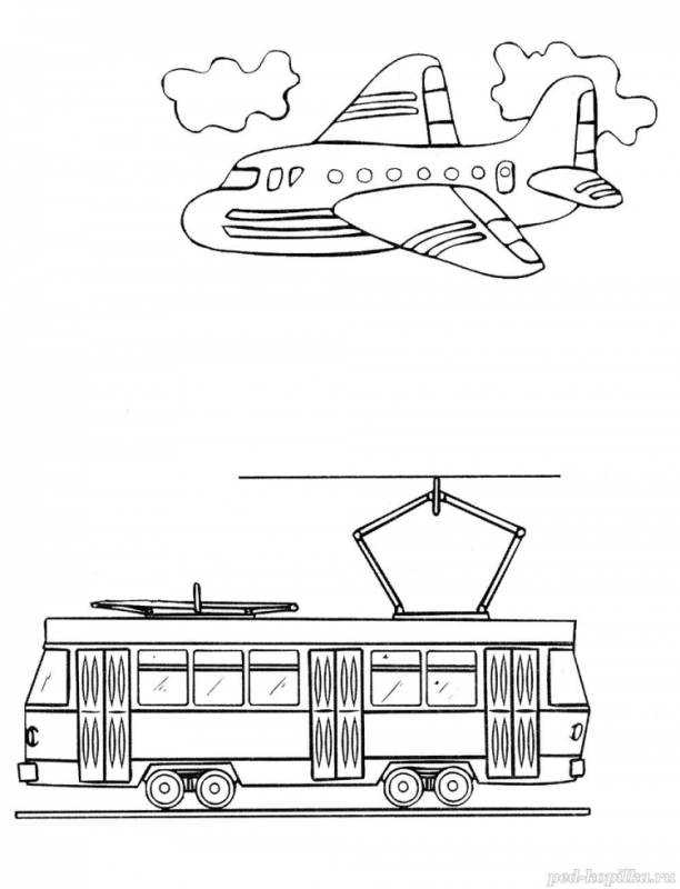 Раскраски. Транспорт