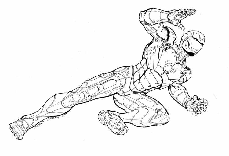 Разукрашка Марвел Мстители