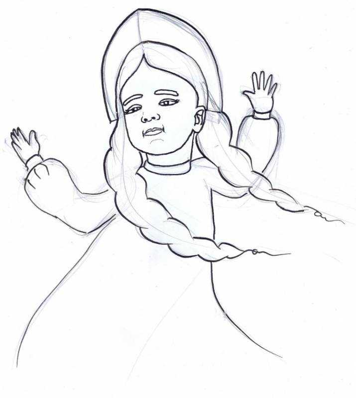 Раскраска "Царевна-Несмеяна"