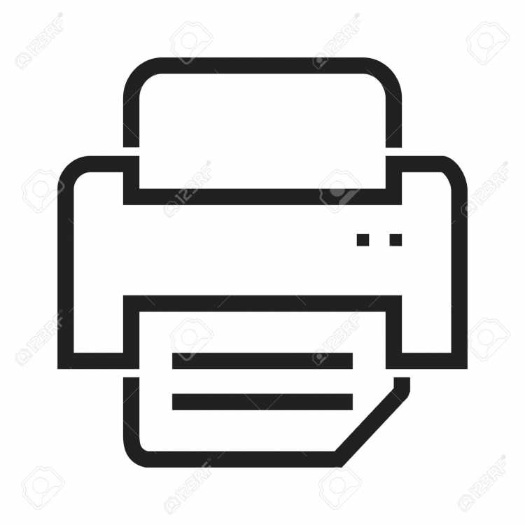Принтер иконка без фона