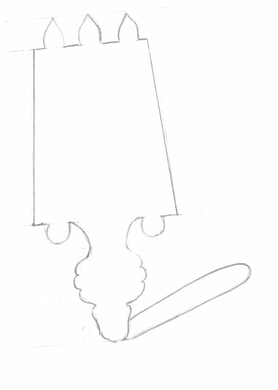 Прялка трафарет