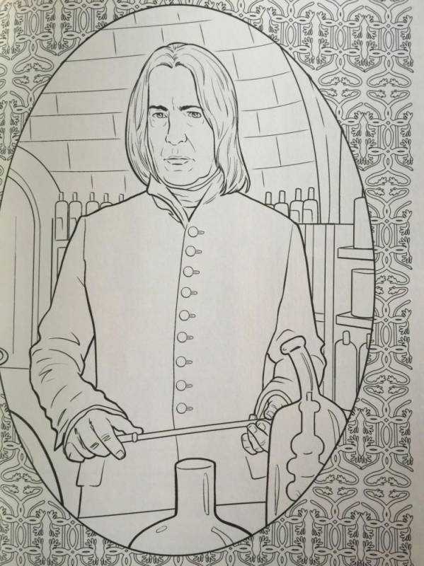 Раскраски для подростков Гарри Поттер