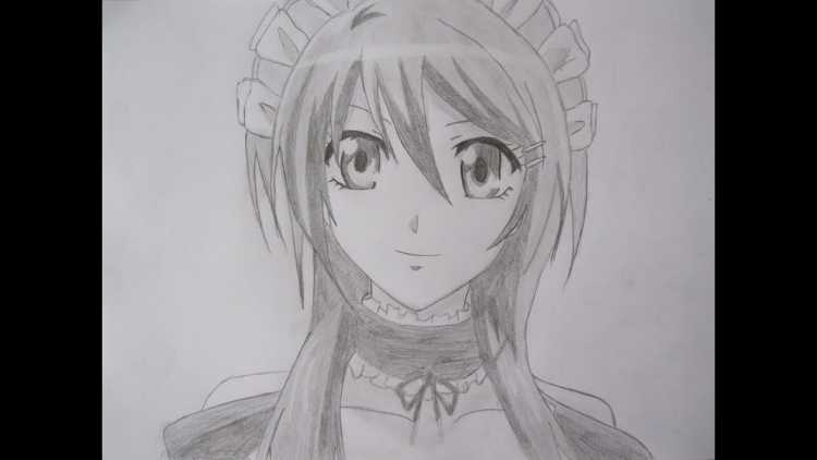 Раскраска аниме горничная